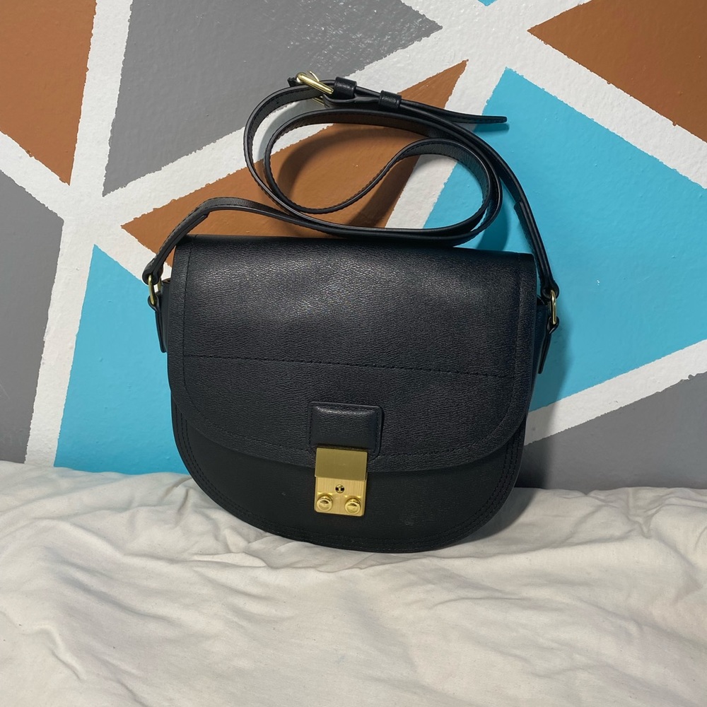 3.1 Phillip Lim black leather shoulder bag